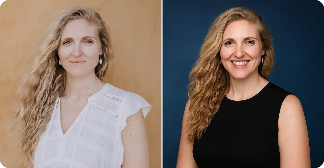 Before and after: LinkedIn polish